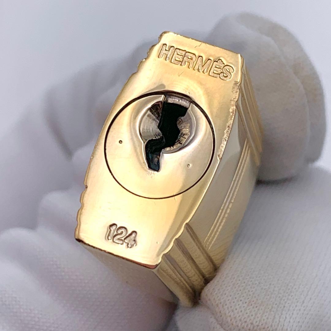 HERMES エルメス カデナ 120番 ゴールド24Kメッキ 鍵付き 南京錠