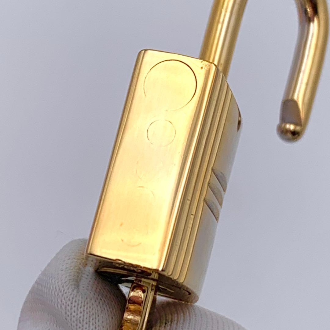 HERMES エルメス カデナ 120番 ゴールド24Kメッキ 鍵付き 南京錠