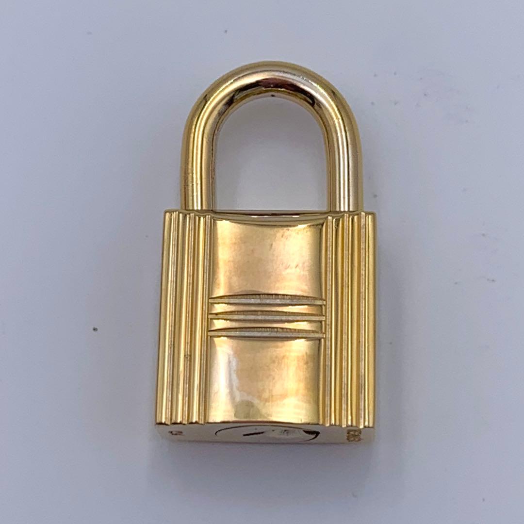 HERMES エルメス カデナ 120番 ゴールド24Kメッキ 鍵付き 南京錠