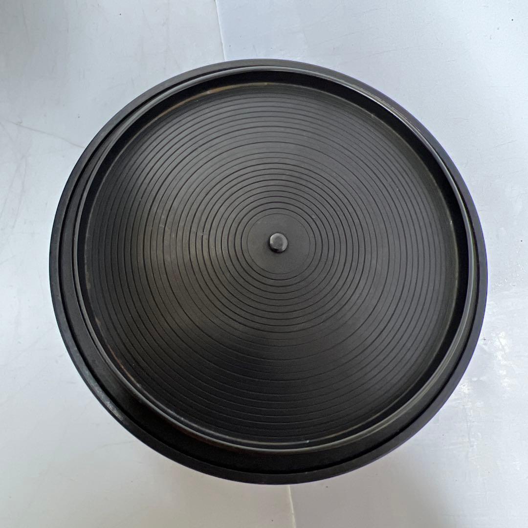 角谷莎村　風炉釜　共箱　7.8㌔　東Y7-1106①タルサ