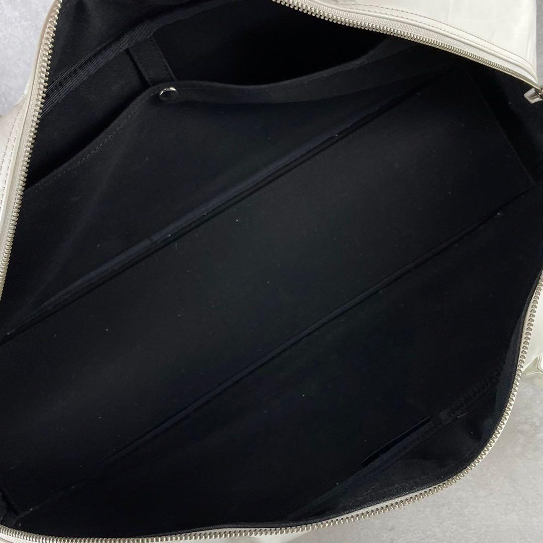 入手困難✨ コムデギャルソン エンボスロゴ ボストンバッグ アーカイブ ホワイト