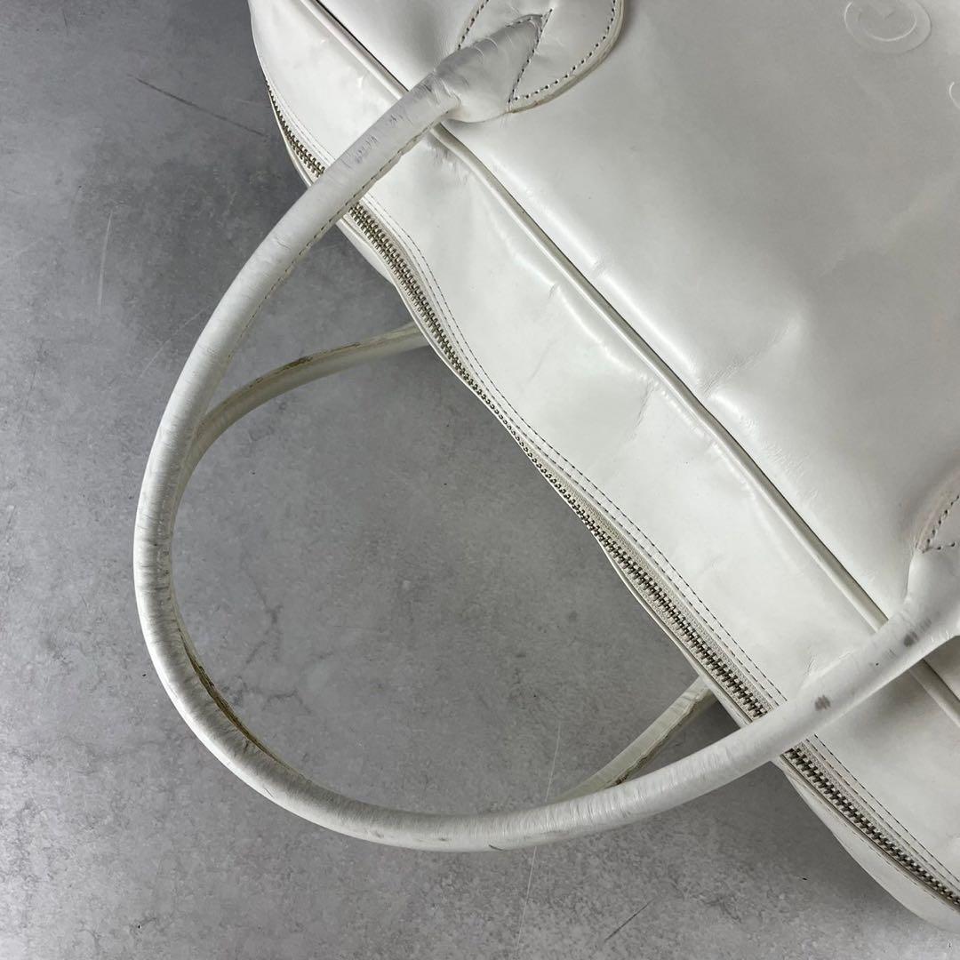 入手困難✨ コムデギャルソン エンボスロゴ ボストンバッグ アーカイブ ホワイト