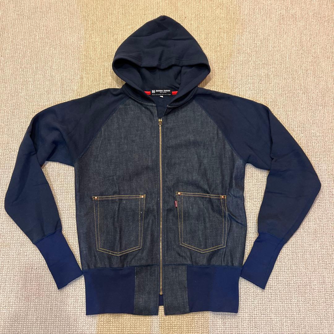 希少　EVISU　エヴィス　デニム　パーカー　スウェット　フーディ　USED品