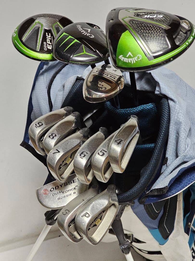 メンズ　右利き　初心者～　キャロウェイ　エピック 他 ゴルフクラブセット R