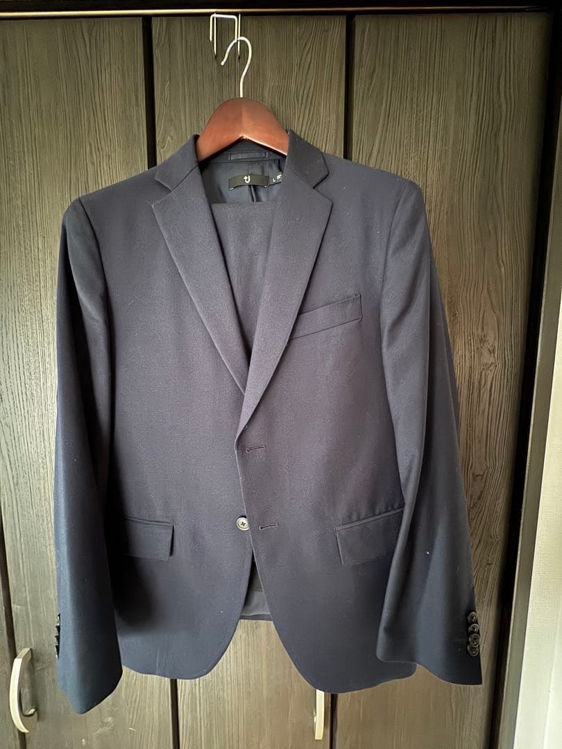 ユニクロ　＋Ｊ　ネイビー ブレザー スラックス セット