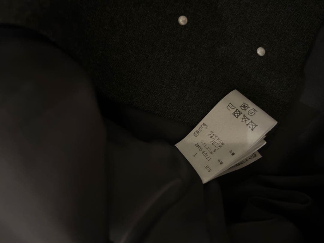 clane ドット柄 グレー テーラードジャケット