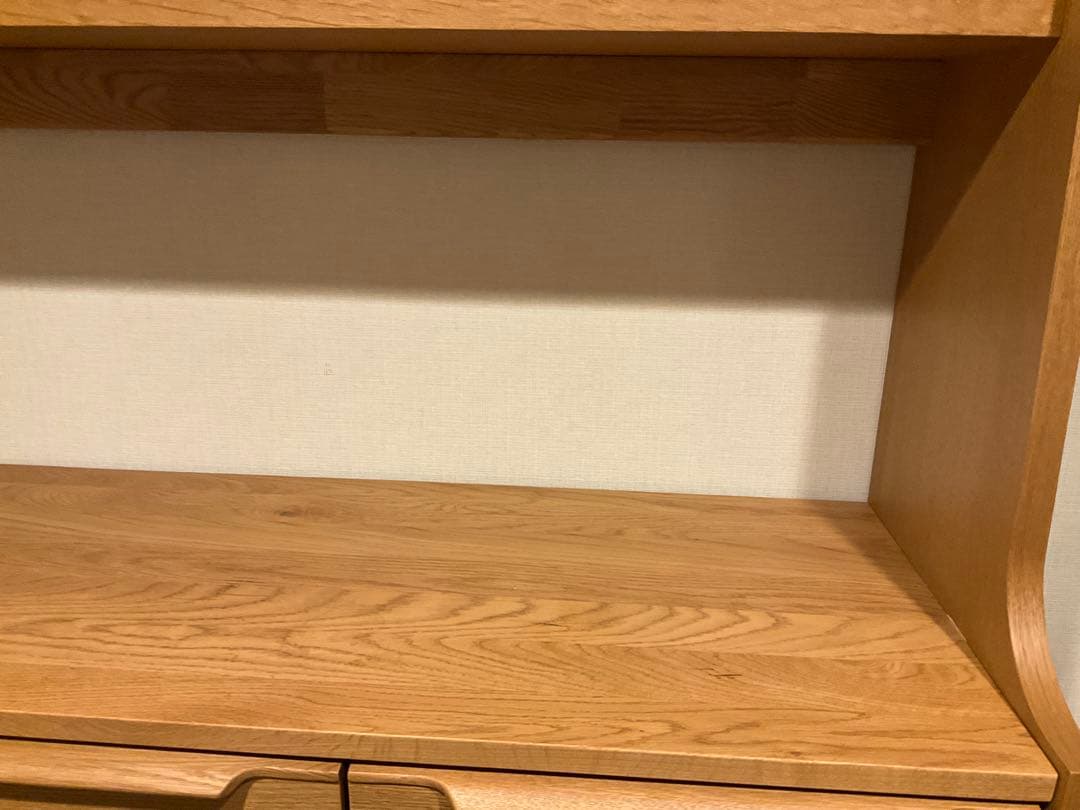 k*n様 ダイニングボード/ホワイトオーク/スライドレール/無垢材/食器棚