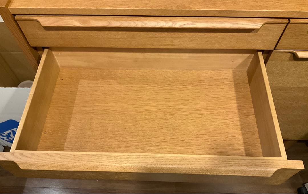 k*n様 ダイニングボード/ホワイトオーク/スライドレール/無垢材/食器棚