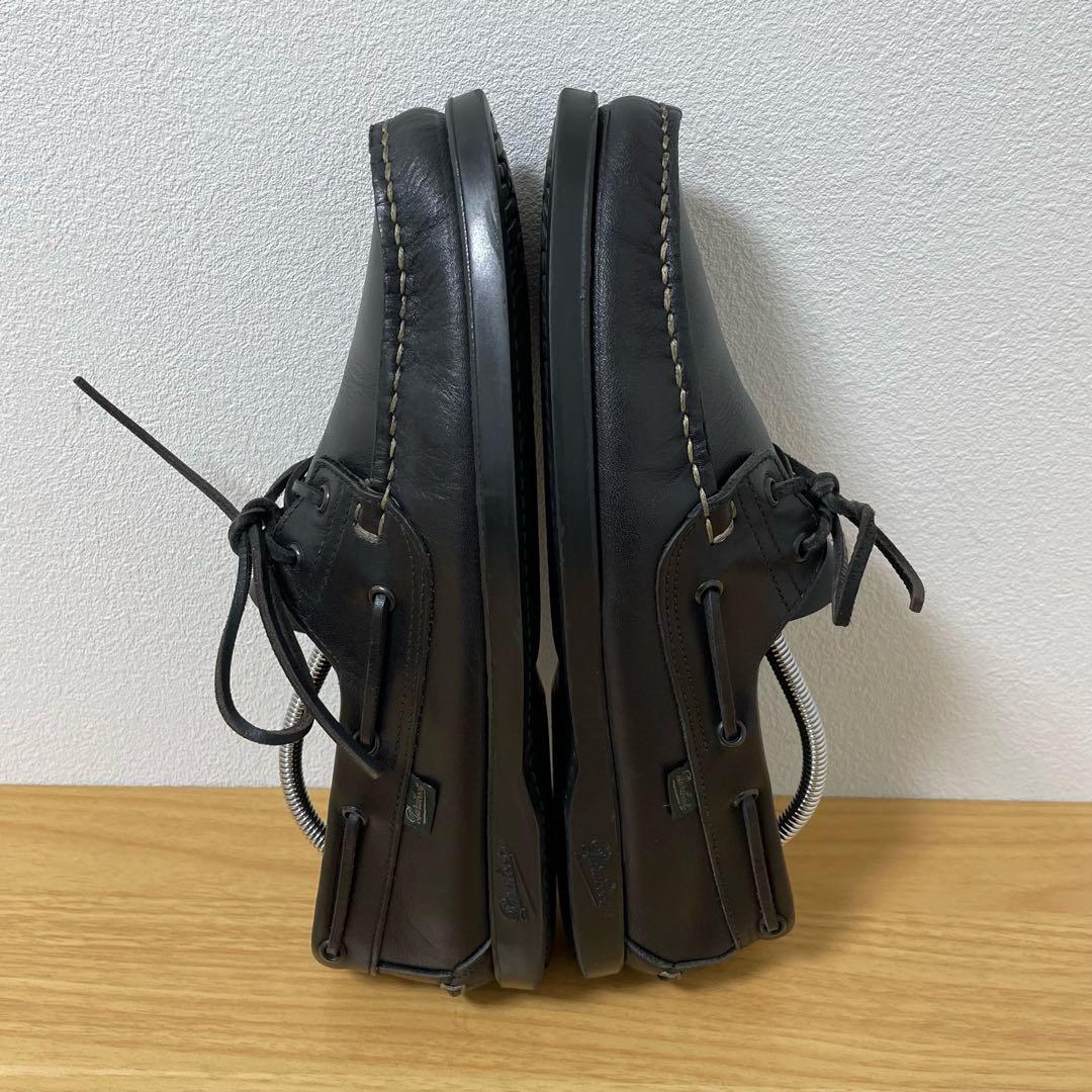 パラブーツ　バース　デッキシューズ　レザー　ブラック　8