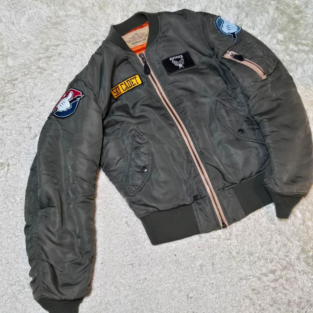 希少　アヴィレックス MA-1 M カーキ ディズニー ドナルド 6162043
