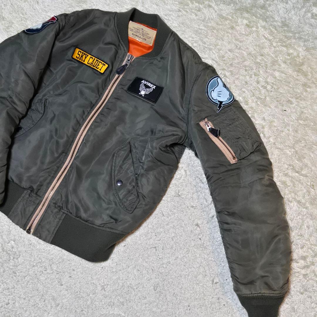 希少　アヴィレックス MA-1 M カーキ ディズニー ドナルド 6162043