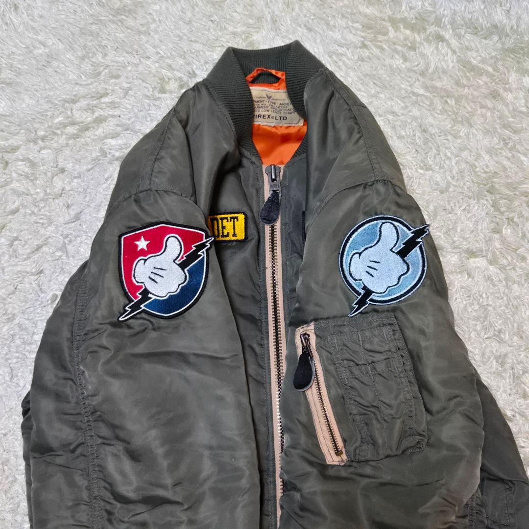 希少　アヴィレックス MA-1 M カーキ ディズニー ドナルド 6162043