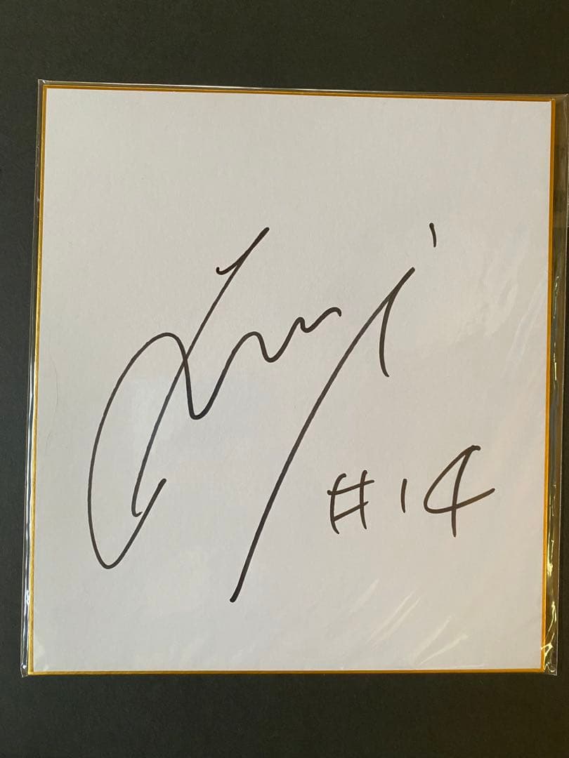 なでしこジャパン　長谷川唯　直筆サイン色紙　写真付き