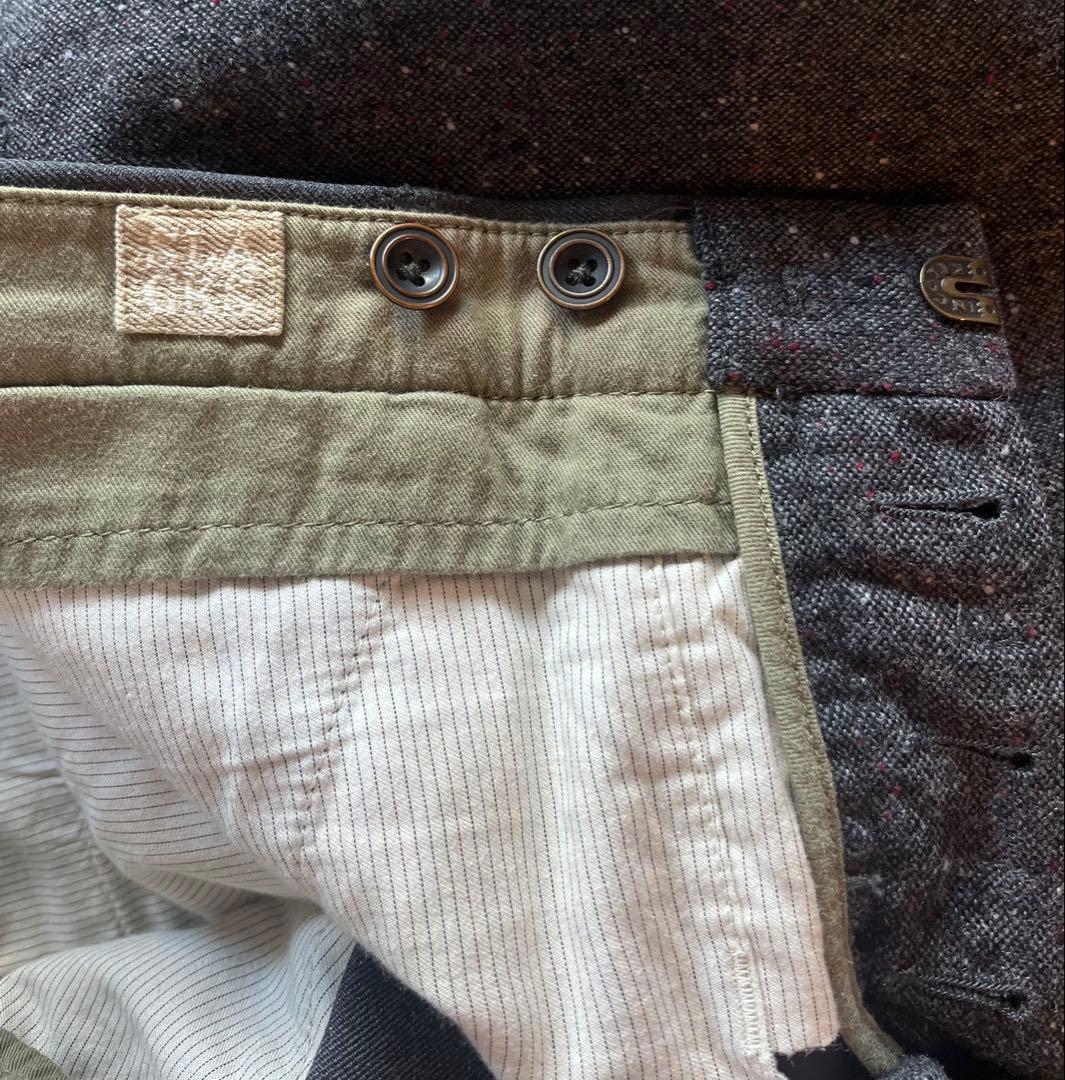 INCOTEX グレーブラウン　スラックス