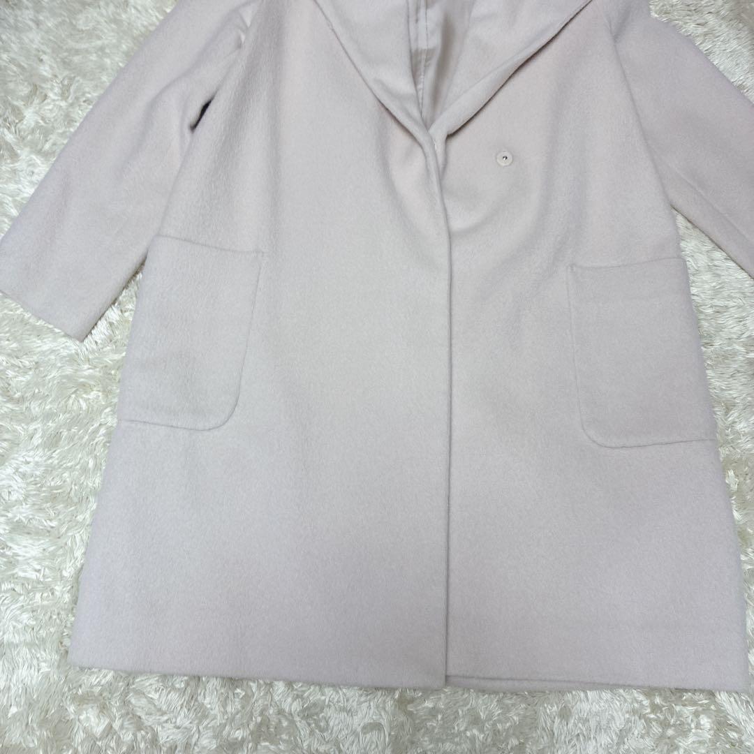 ジャケット・アウター ANAY GOWN COAT ACTRESS COLLAR PINKIVORY