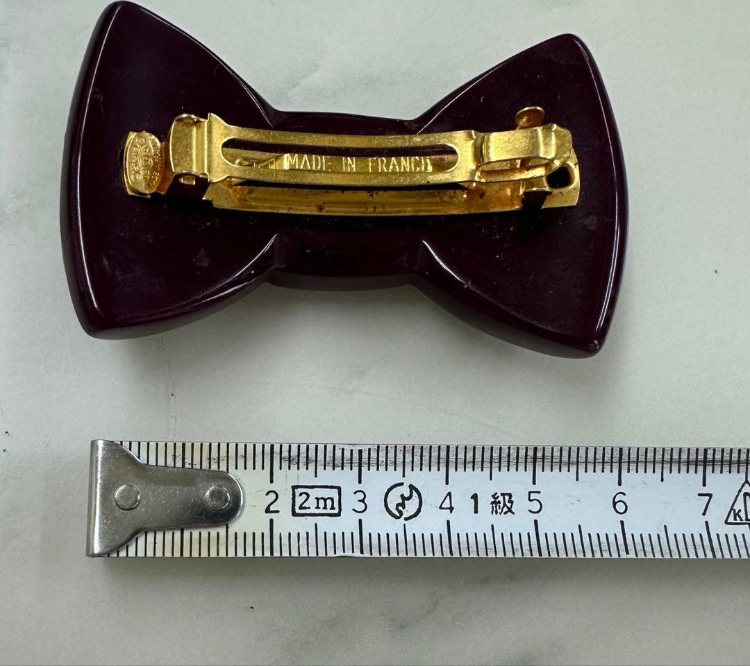 CHANEL シャネル　リボン　バレッタ　訳あり