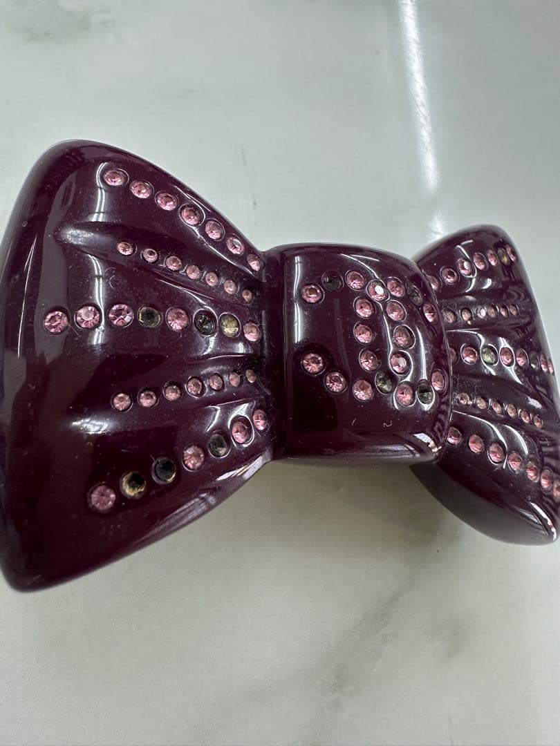 CHANEL シャネル　リボン　バレッタ　訳あり