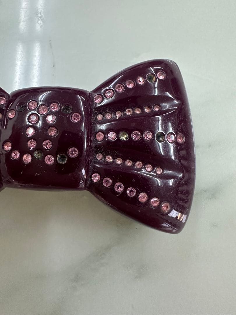 CHANEL シャネル　リボン　バレッタ　訳あり