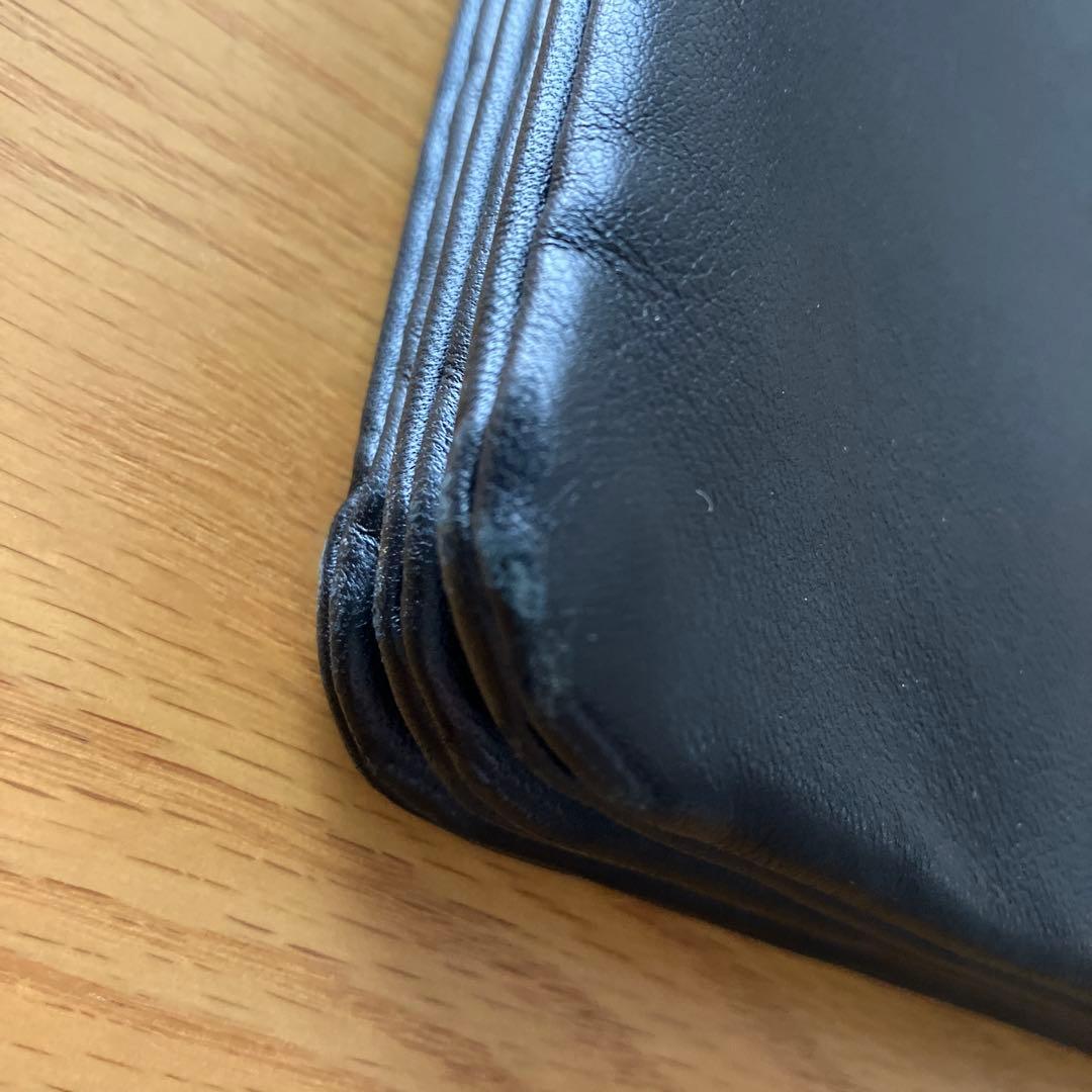 CELINE トリオ　ラージ　ブラック　レザー ショルダーバッグ