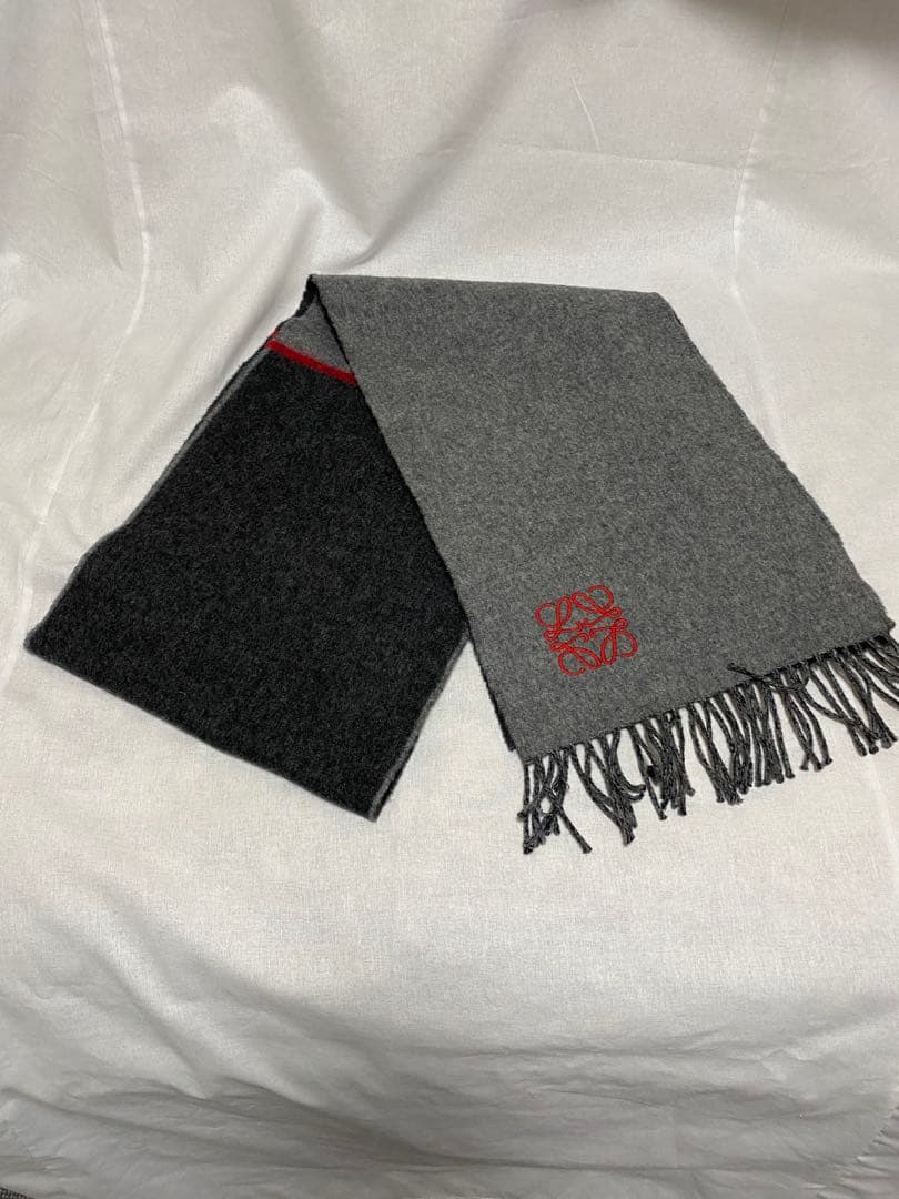 LOEWEバイカラーマフラー ❗️訳あり❗️