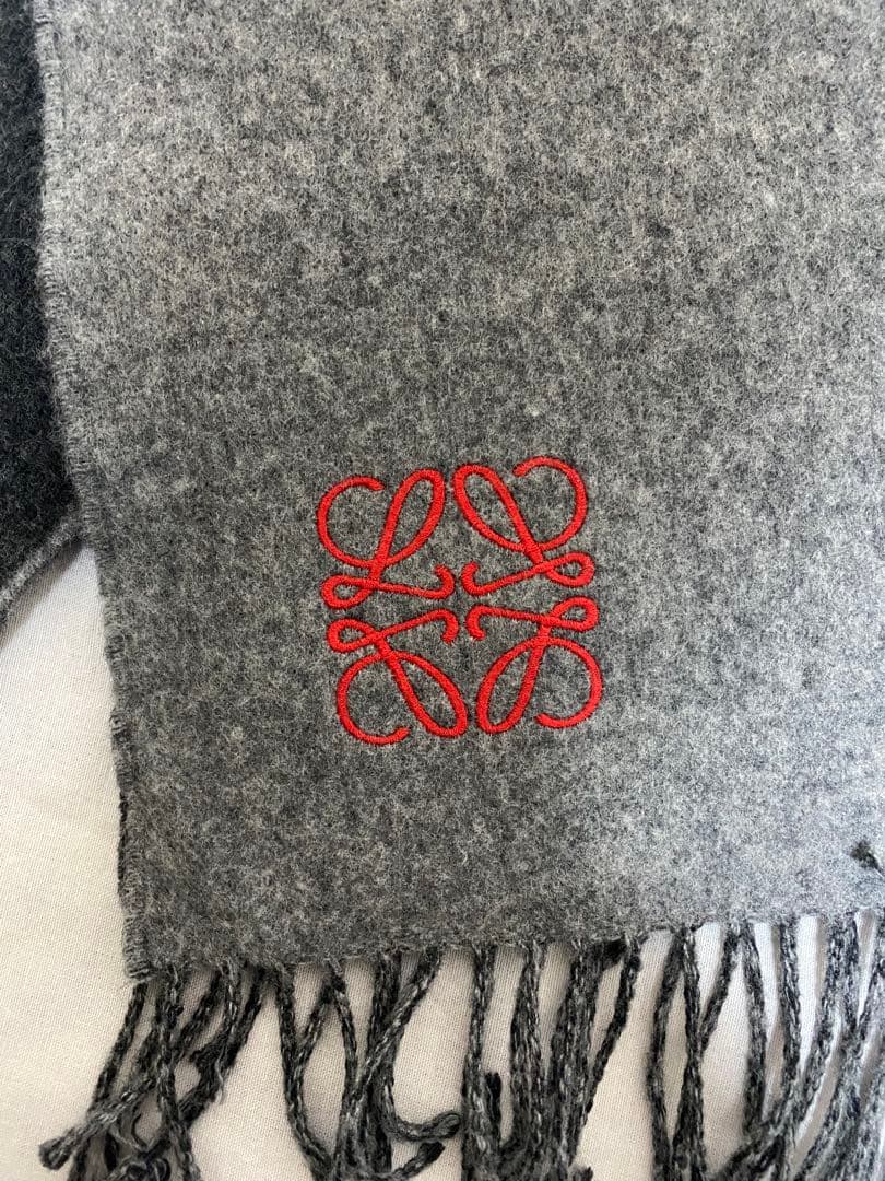 LOEWEバイカラーマフラー ❗️訳あり❗️