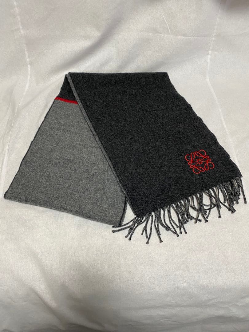 LOEWEバイカラーマフラー ❗️訳あり❗️