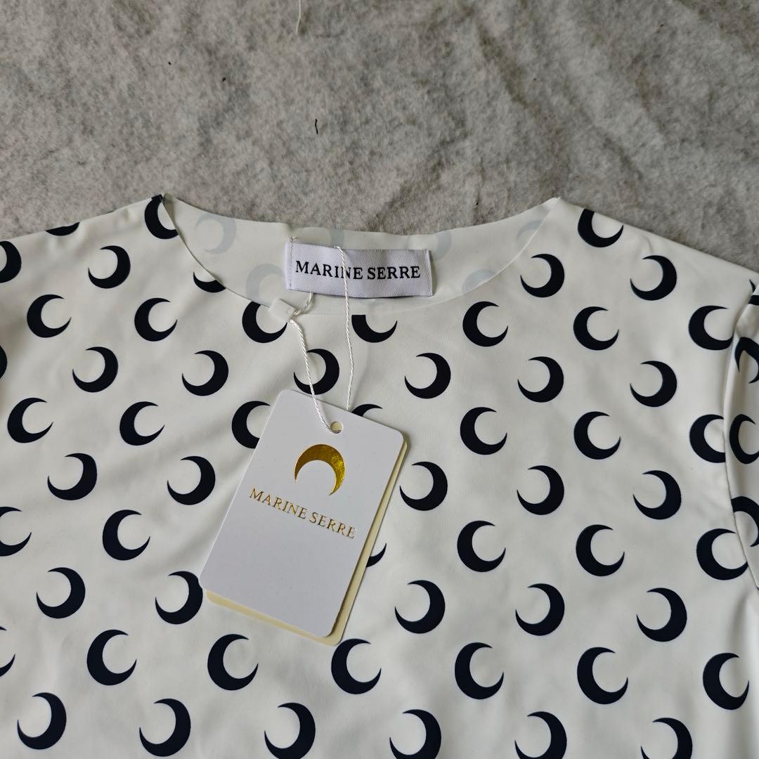 Marine Serre マリーンセル 月柄 トップス ホワイト Sサイズ