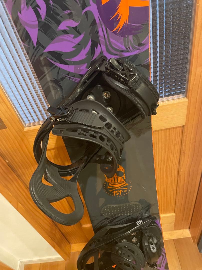 ロシニョール DISTRICT 151cm スノーボード2点セット