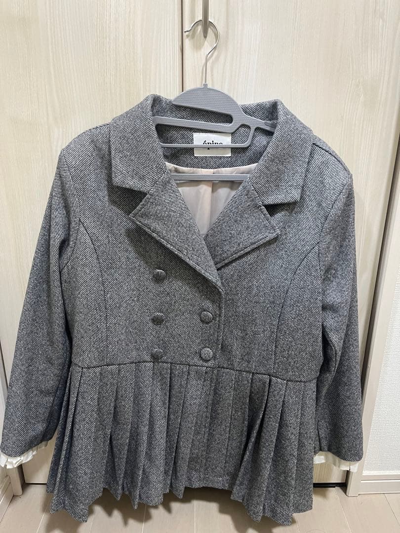 ジャケット・アウター epine pleats frill jacket herringbone