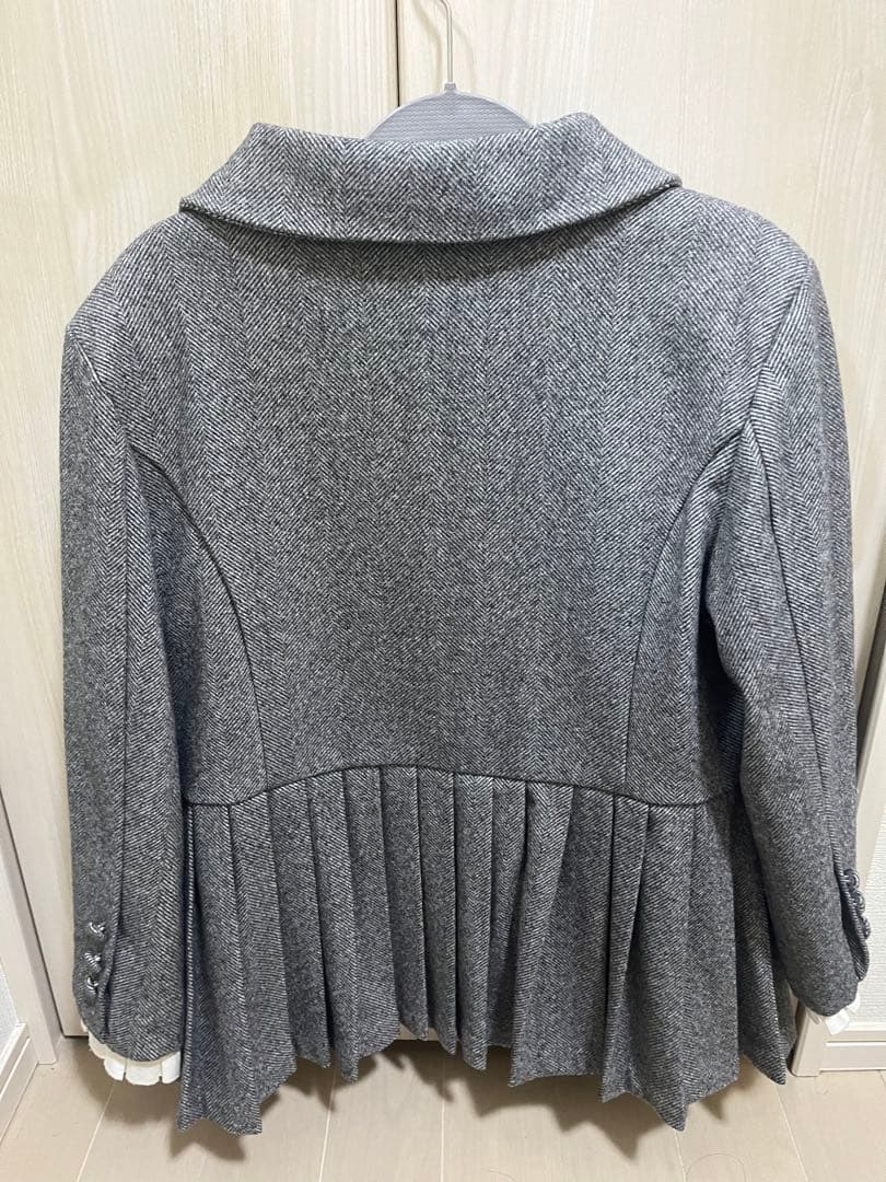 ジャケット・アウター epine pleats frill jacket herringbone