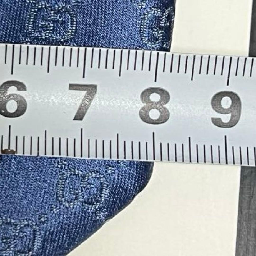 ✨超美品　GUCCI グッチ gg柄 ネクタイ(グッチロゴ) 青x水色　C