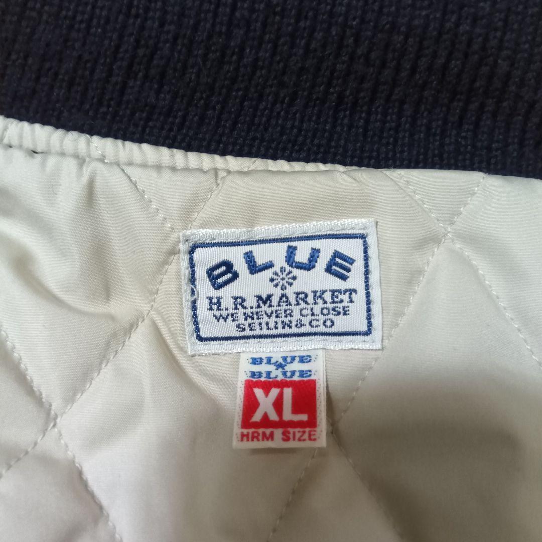 HRМ　BlueBlue　スタジャン　袖帆布　XL　日本製