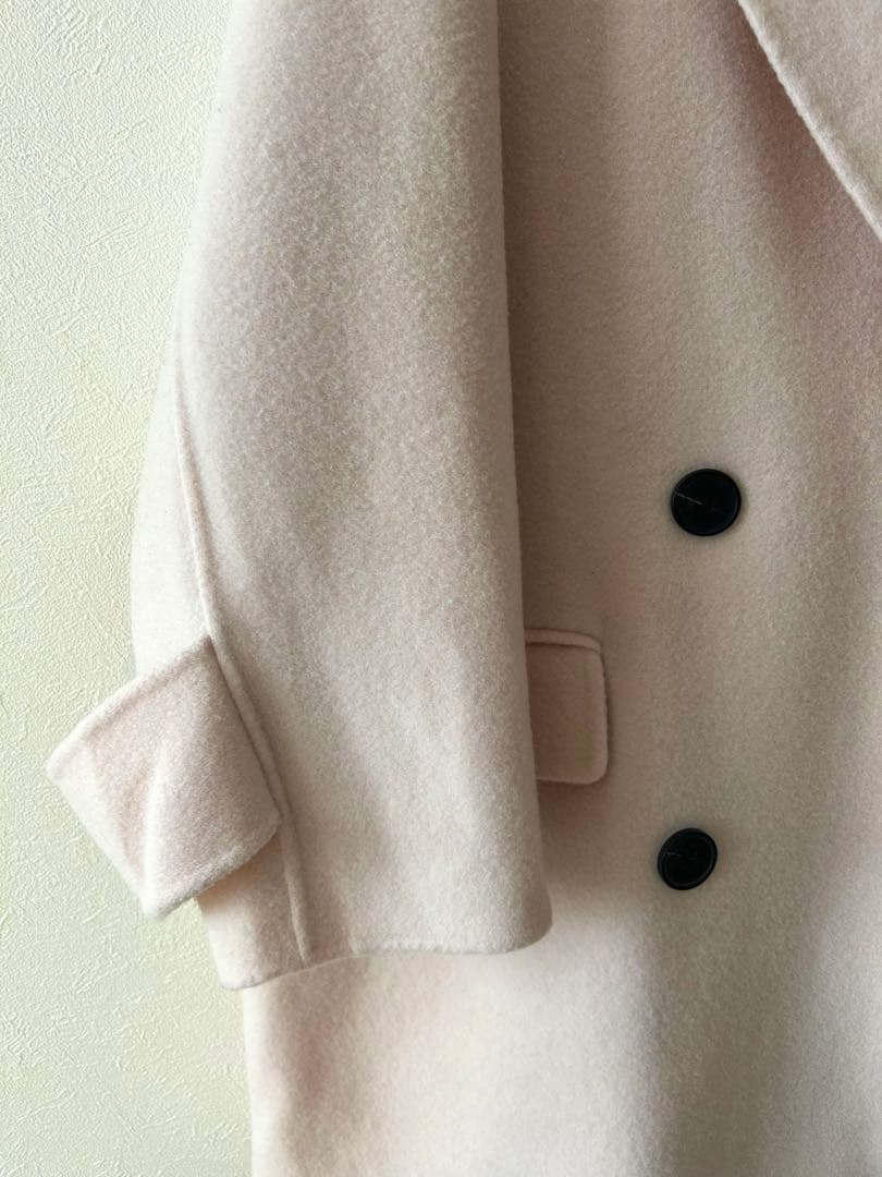 Mila Owen ミラオーウェン　接結ハーフ丈Aラインコート 川口春奈着用