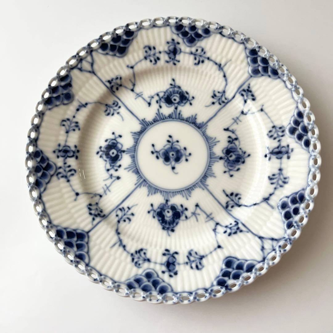 ロイヤルコペンハーゲン ブルーフルーテッド フルレース プレート3枚②