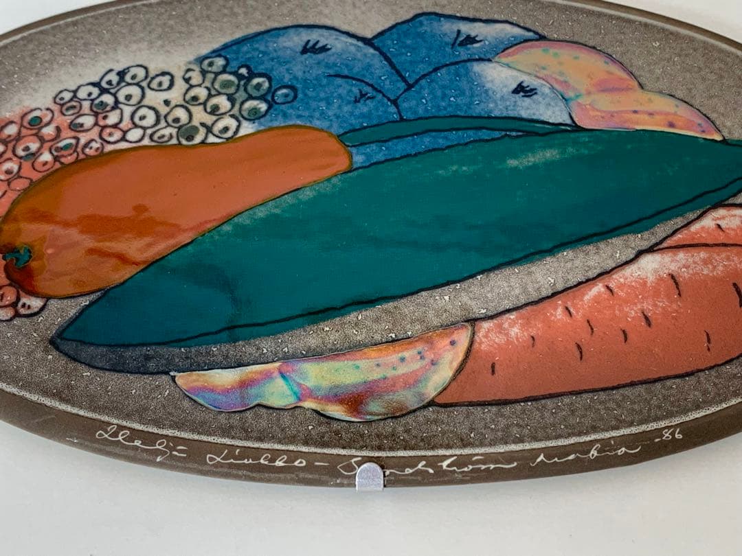 arabiaヘルヤ陶板 壁掛けウォールプレート ヘルヤ・リウッコ・スンドストロム