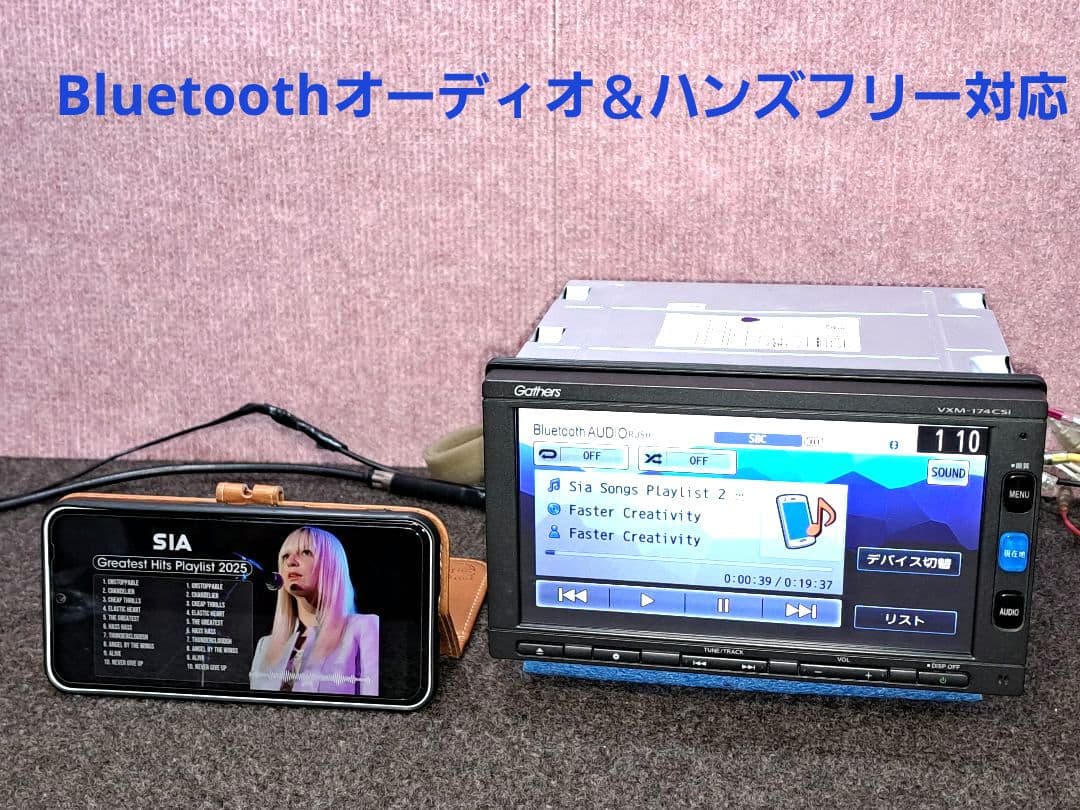 タッチ新品 2019年地図★ホンダ純正 VXM-174CSi BT対応★動作良好