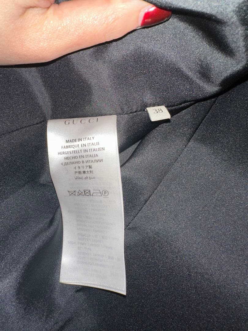 GUCCI グッチ チェスターコート 黒 38 美品 即日発送