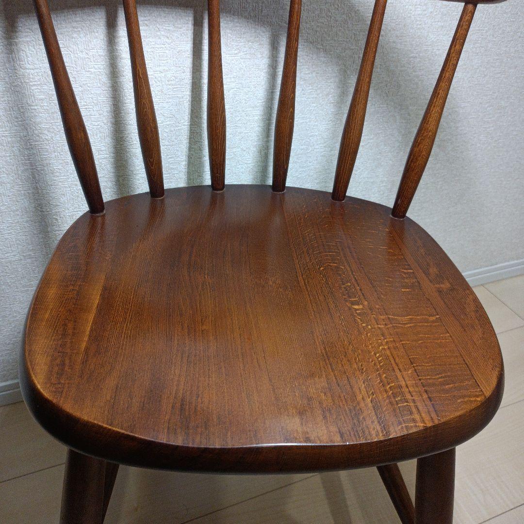 高級　 飛騨家具　WINDS 木製 ヴィンテージ チェア　2脚セット