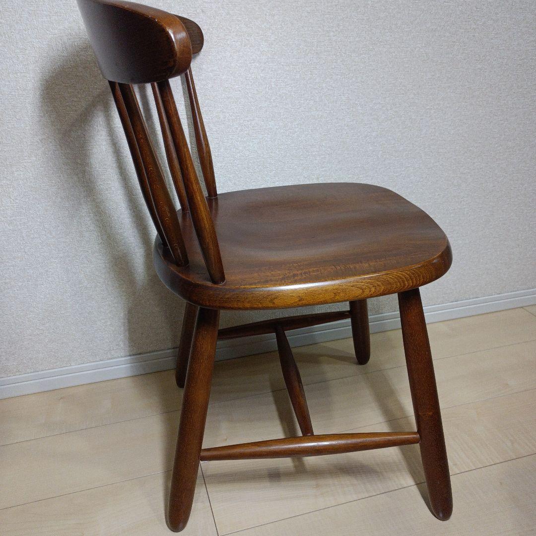 高級　 飛騨家具　WINDS 木製 ヴィンテージ チェア　2脚セット