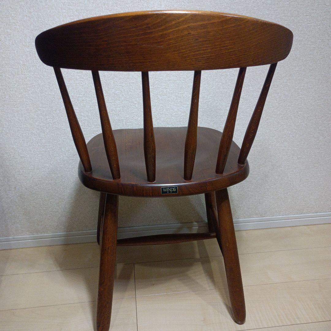 高級　 飛騨家具　WINDS 木製 ヴィンテージ チェア　2脚セット
