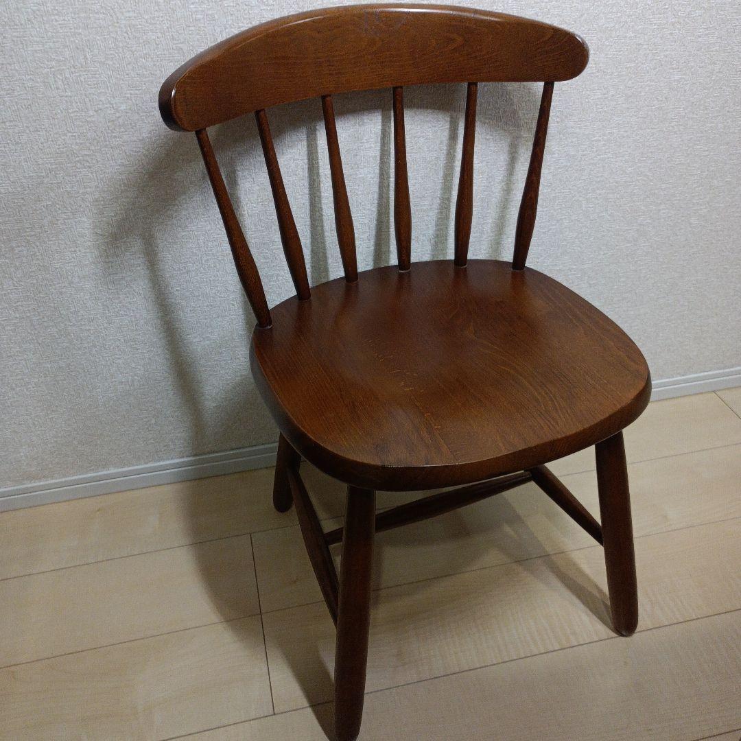 高級　 飛騨家具　WINDS 木製 ヴィンテージ チェア　2脚セット