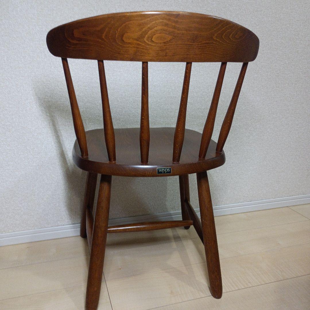 高級　 飛騨家具　WINDS 木製 ヴィンテージ チェア　2脚セット