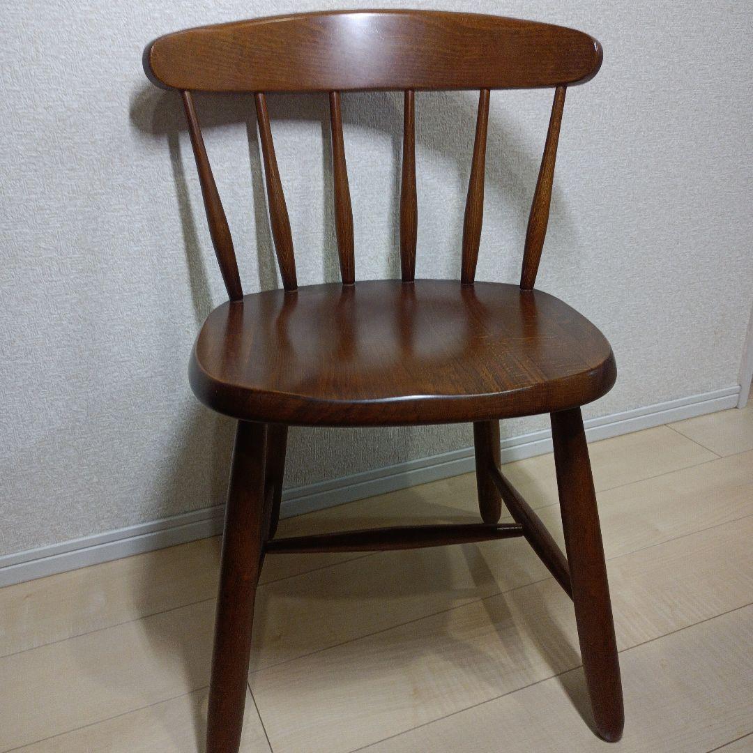 高級　 飛騨家具　WINDS 木製 ヴィンテージ チェア　2脚セット
