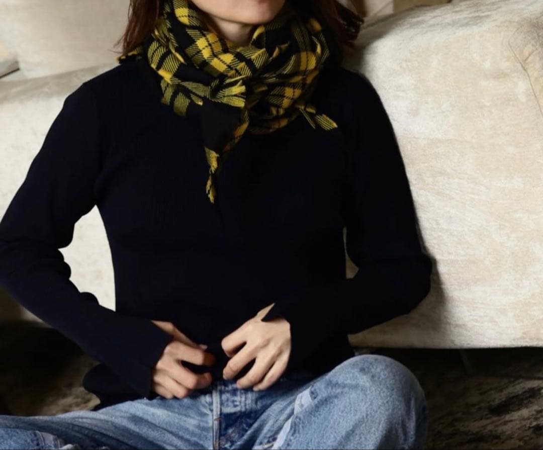 新品Loinチェック柄 ストール