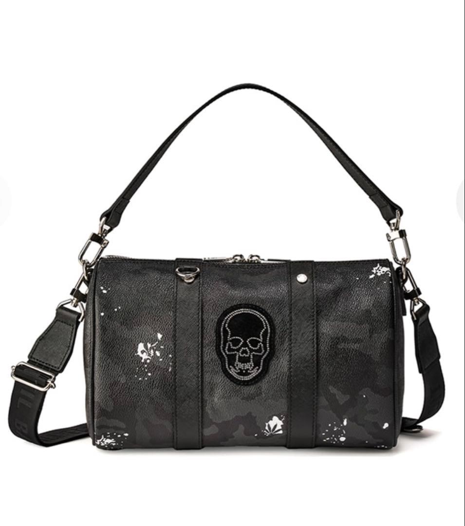 n*o様 【新品未使用】ペラフィネ×GB スカル ミニボストン 黒カモ