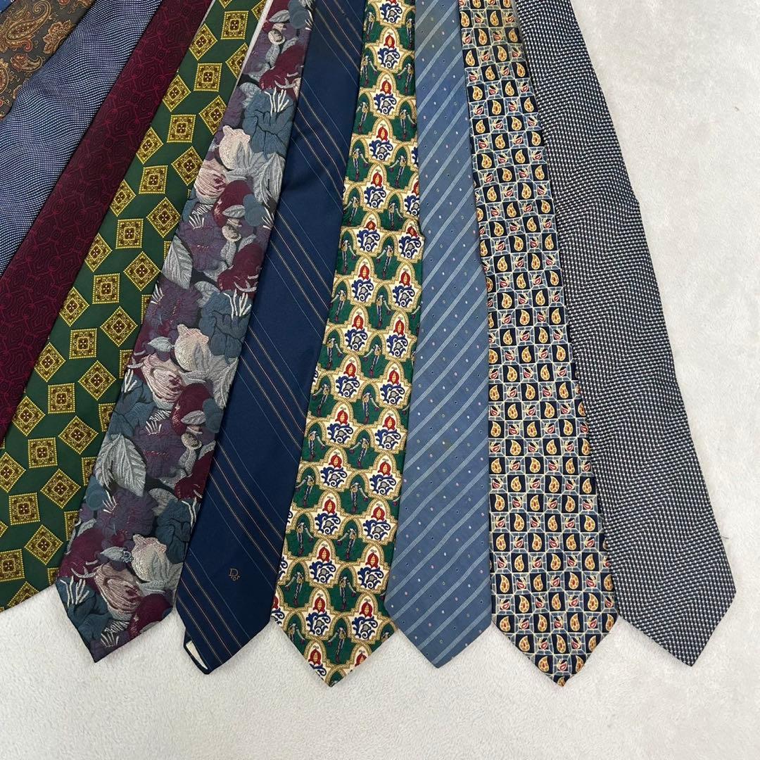 NM28 クリスチャンディオール 11本 セット まとめ売り ネクタイ メンズ