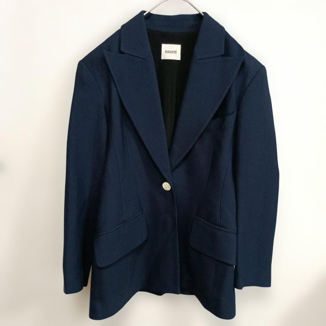 KHAITE カイト テーラードジャケット ネイビー サイズ0