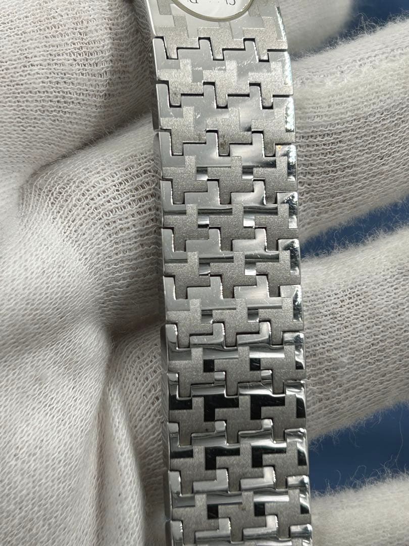 Christian Dior シルバー　文字盤ホワイト　D70-100 美品