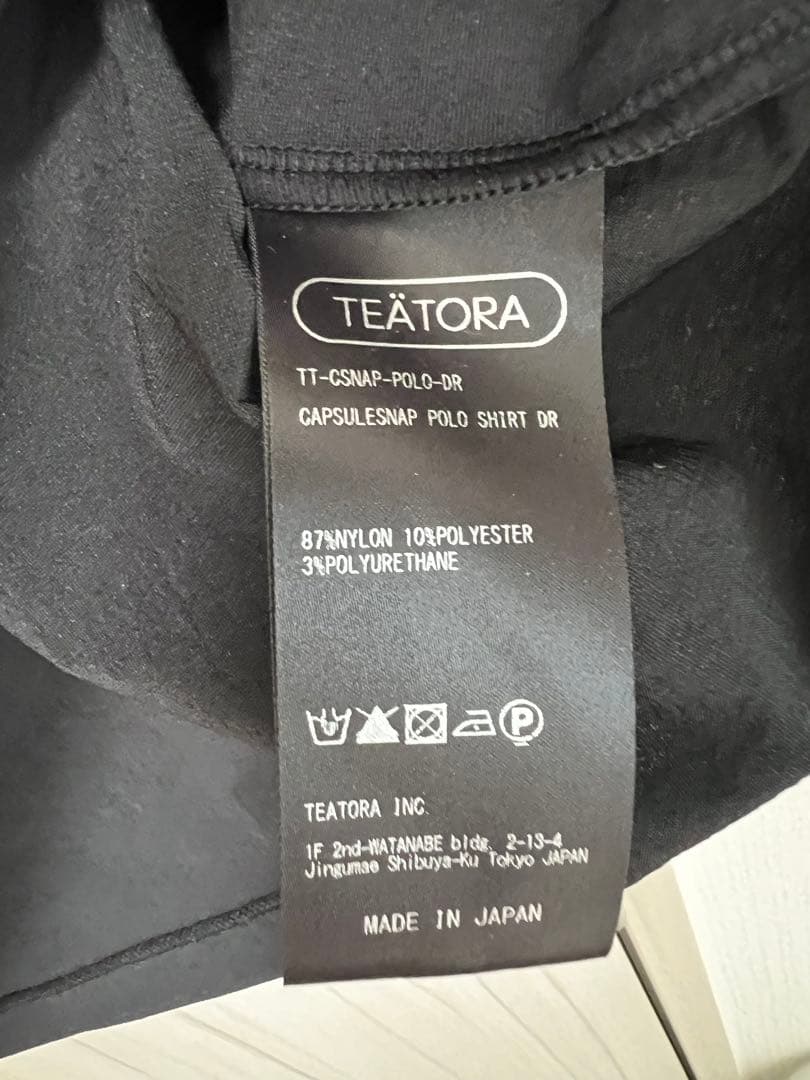 タグ付 サイズ4 CAPSULESNAP POLO SHIRT DR