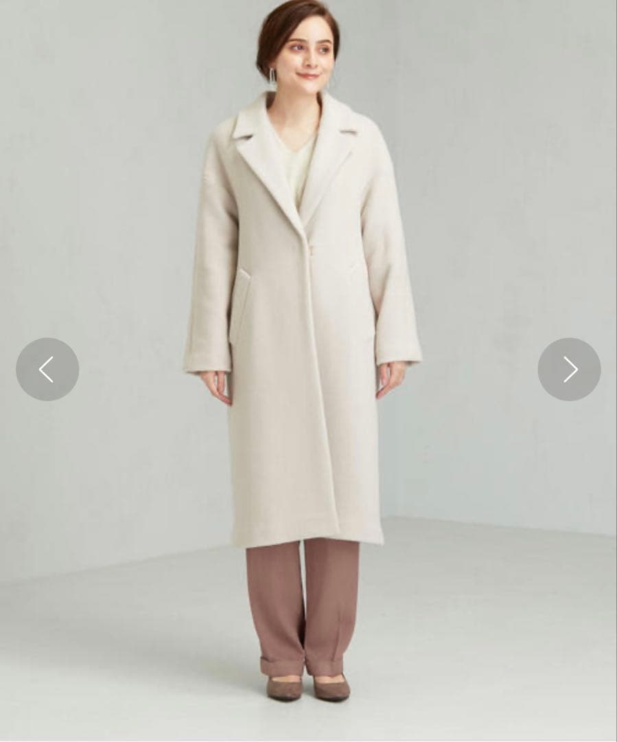 green label relaxing ロングチェスターコート